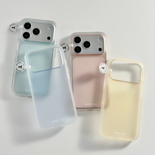 美牧 韩系夏日简约雾面纯色适用苹果17promax手机壳iphone16pro新款15女17pro半透肤感15pro全包防摔手机套