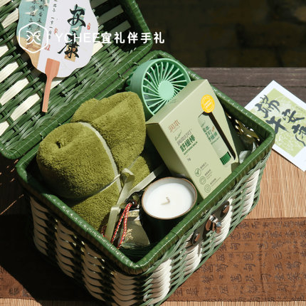 Ychee | 商务风端午礼盒送员工客户实用藤编篮伴手礼节日回礼套装