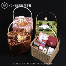 伴娘伴手礼结婚实用手提篮送伴郎宾客风吕敷森系闺蜜生日节日礼物