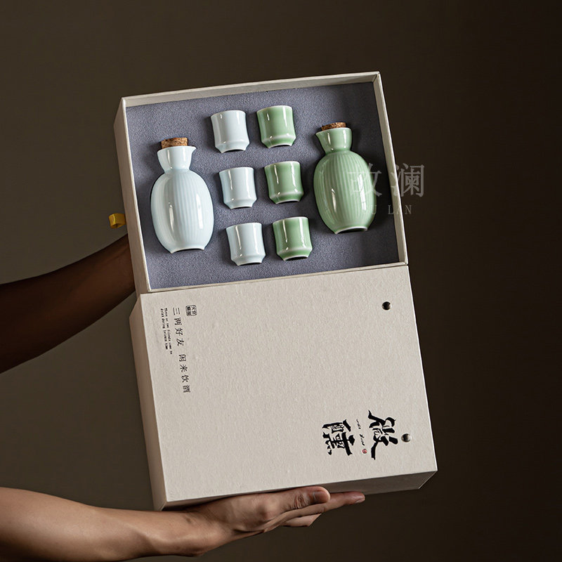 白酒分酒器商务礼品定制陶瓷酒壶图片
