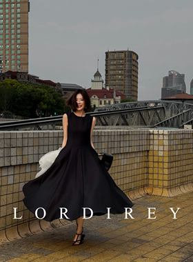 LORDIREY/【赫本】黑色赫本无袖女时尚高级轻奢感女连衣裙裙子
