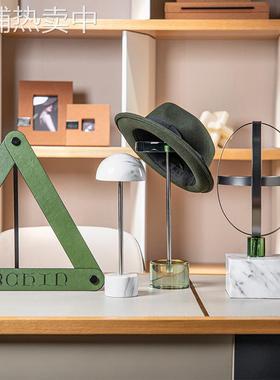 Darchin 大理石纹帽子架摆件帽托帽撑陈列展示道具