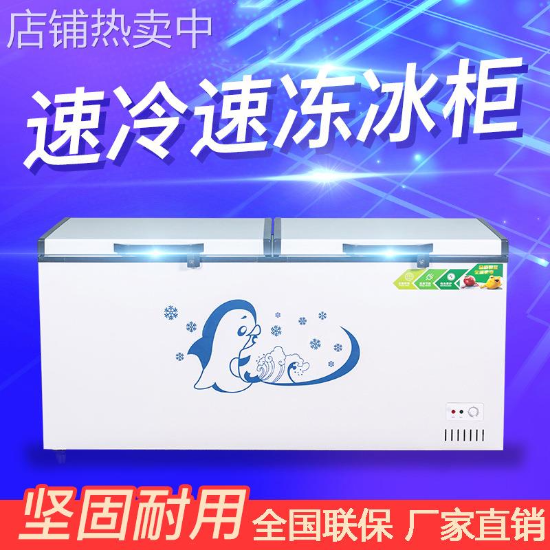 商用大容量冷柜单温双温 卧式商用冰柜冷冻柜保鲜柜