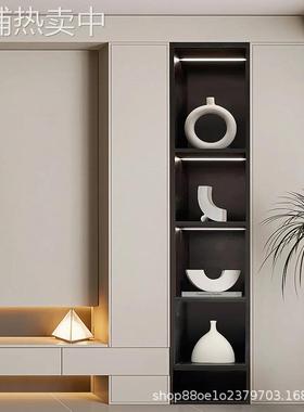 酒柜摆件轻奢高档客厅电视柜玄关摆设家居陶瓷工艺装饰品软装套装