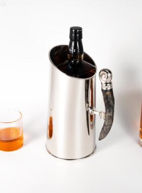 现代简约不锈钢冰桶水壶装饰软装创意家居摆设样板房装饰摆件