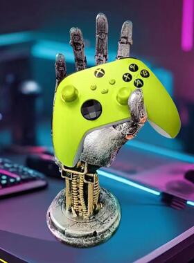 赛博朋克机械手摆件阿修罗游戏手柄支架戒指手串桌面支架拍照背景