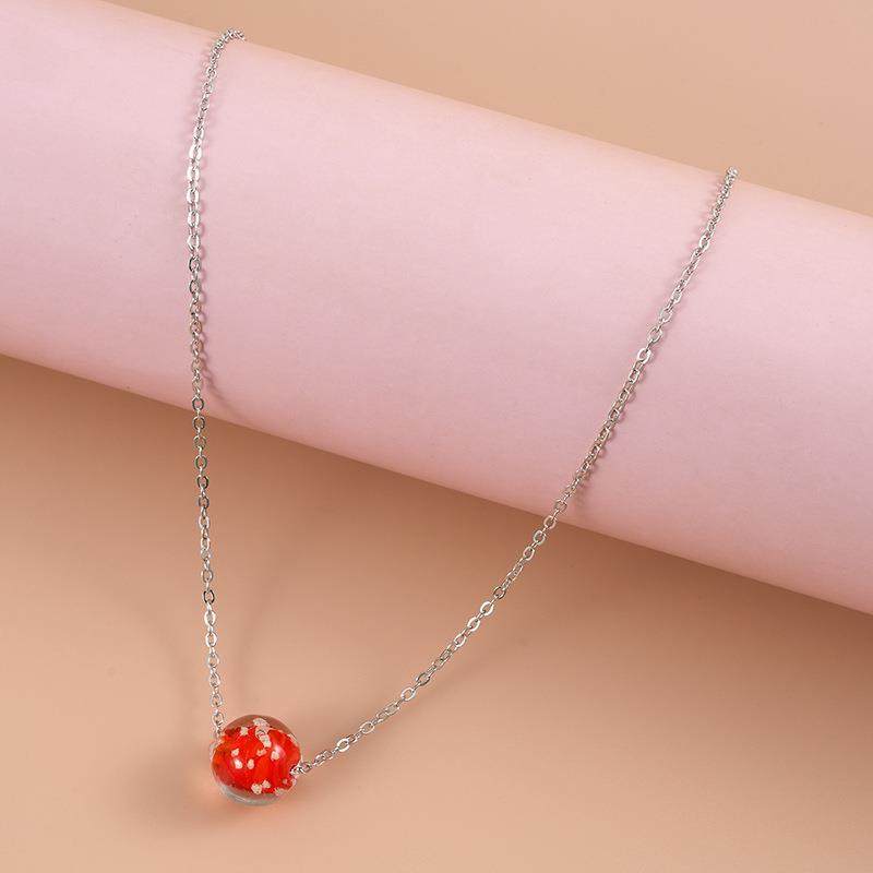 欧美跨境爆款热卖夜光吊坠琉璃圆珠夜光珠卡片项链女士项链女,饰品/流行首饰/时尚饰品新,项链,淘宝优惠券,粉丝福利购,淘宝优惠卷