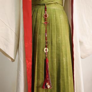 国风长流苏宝剑发簪红绳舞剑复古道友剑簪子步摇流苏可做腰佩禁步