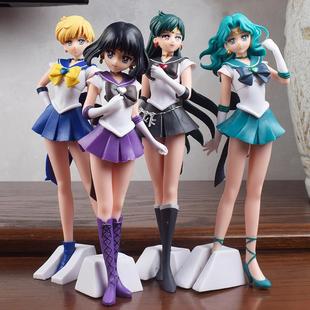 美少女战士海王天王星冥王土星月野兔小小兔手办摆件模型女孩礼物
