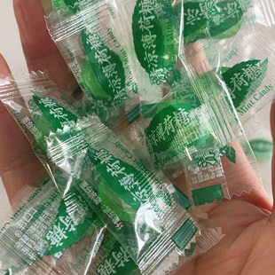 强劲薄荷糖清凉硬糖果清新口气草本润喉糖散装休闲唇齿留香零食品