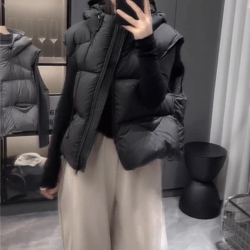 时尚欧货短款棉马甲女秋冬新小个子百搭连帽简约无袖大码马夹上衣,女装/女士精品,马夹,淘宝优惠券,粉丝福利购,淘宝优惠卷