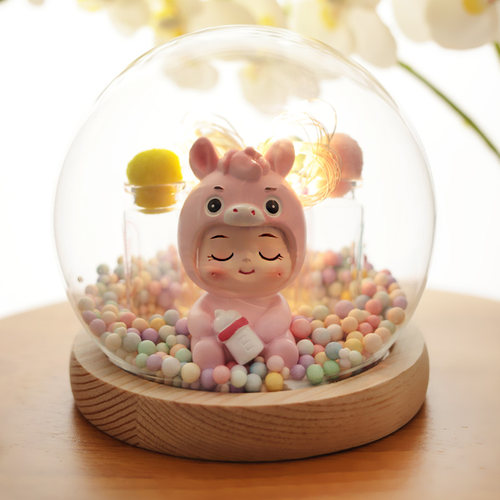 马宝宝胎毛脐带瓶纪念品摆件