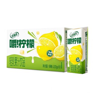 6月生产 伊利优酸乳嚼柠檬轻乳果汁饮品 220g*10盒