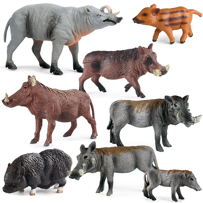 仿真野猪模型玩具实心塑胶材质