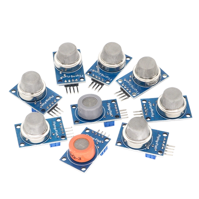 MQ-2-135-3-7-9烟雾空气敏洒精氢一氧化碳可燃液化传感器模块探头