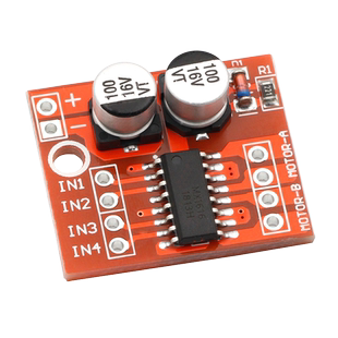 2路直流电机驱动模块 正反转 PWM调速 双H桥步进电机迷你超L298N