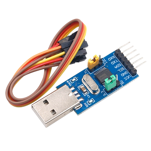 CH341T二合一模块 USB转I2C IIC UART USB转TTL 单片机串口下载器