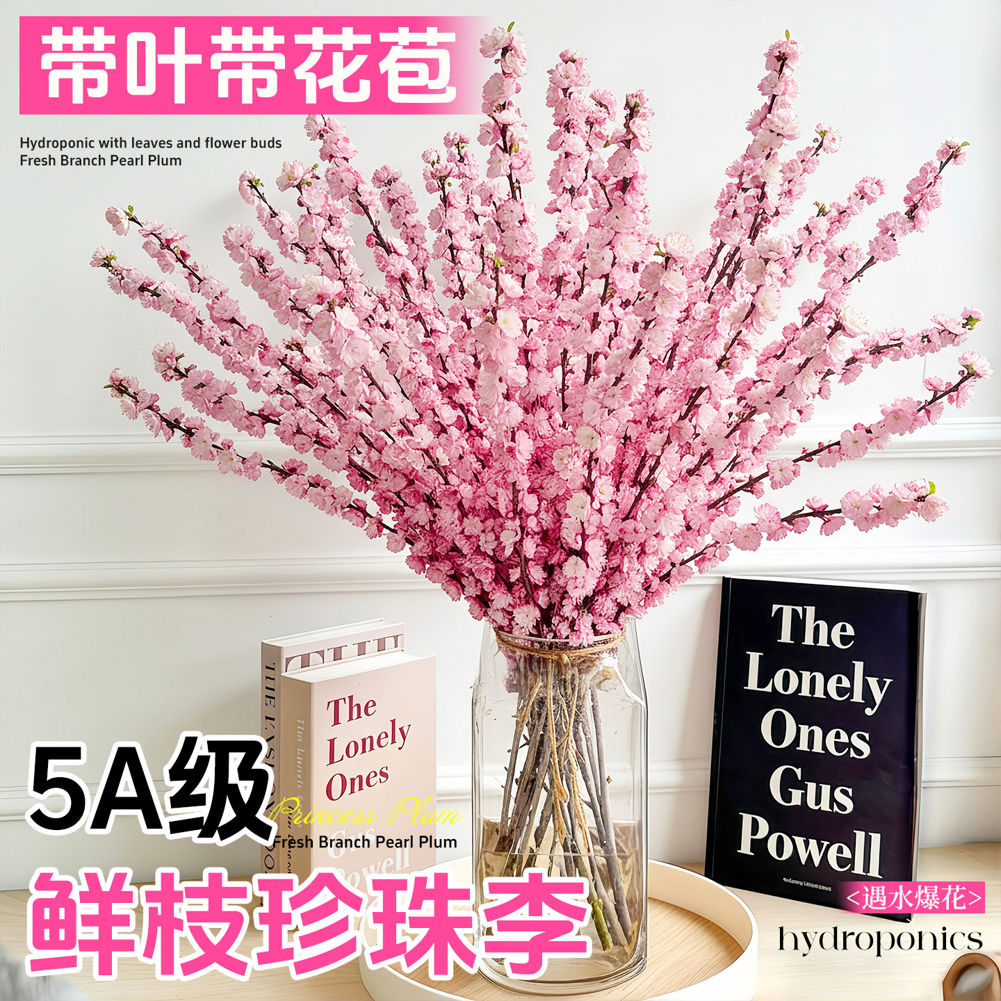 珍珠李水培植物鲜切花卉雪柳澳洲腊梅鲜花家用插花水养干支好养活