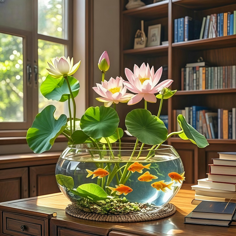 碗莲种子水培植物花卉绿植鱼缸水草植物水养莲子室内四季好养盆栽