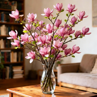 带花苞玉兰花水培鲜切花玉兰鲜枝