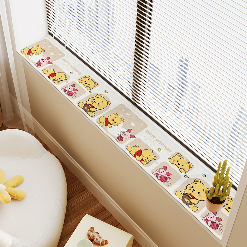 卡通窗台垫硅藻泥吸水垫子阳台改造极窄窗沿垫防滑防晒飘窗防护垫