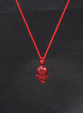 朱砂紫金砂十二生肖吊坠本命年转运项链男女款儿童款守护项链饰品