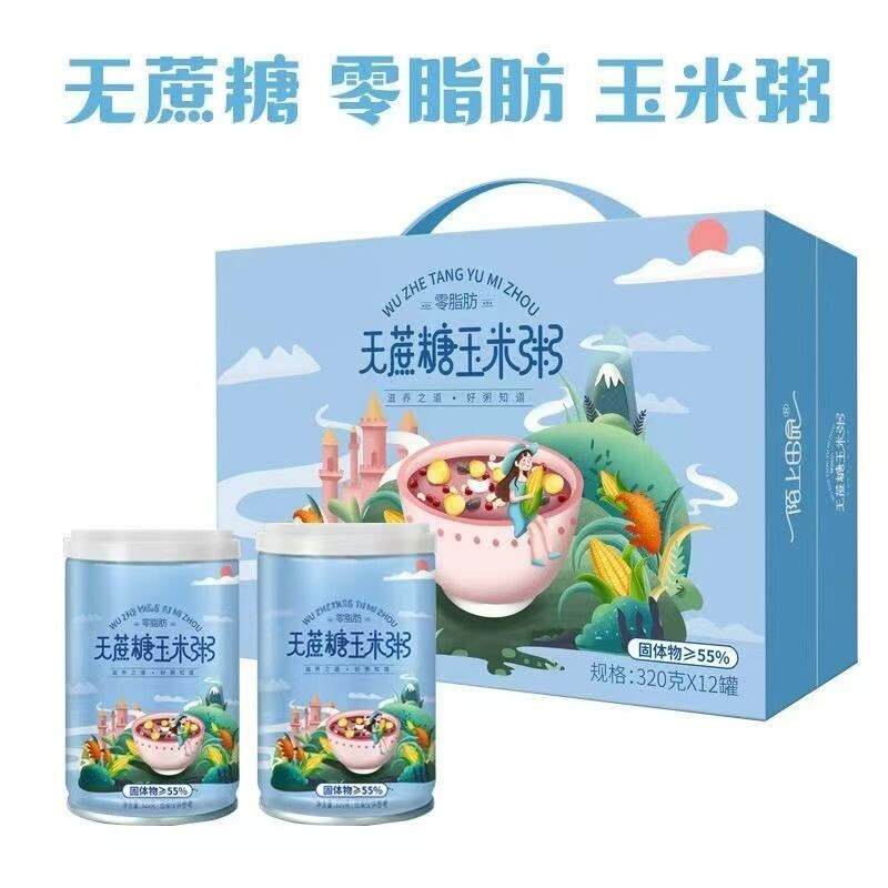 木糖醇无蔗糖粗粮代餐八宝粥