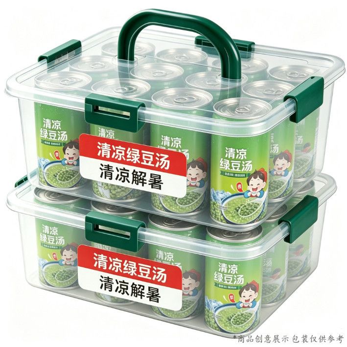 夏清凉绿豆汤320g整箱清热解暑营养健康代餐随餐速食汤饮品小零食