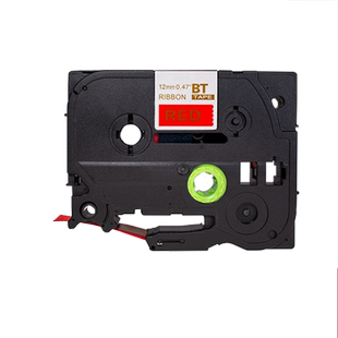 适用兄弟标签机色带12mm缎带丝带布带海军蓝底金字红底PT-300BT P710BT PT-D200标签打印机色带