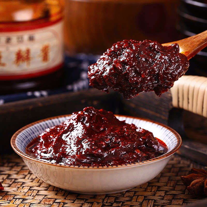 豆瓣酱炒菜专用 黑豆瓣 三年发酵老式 重庆回锅肉红油调料 三江锅