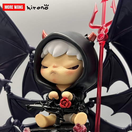 纯手工泡泡玛特小野恶魔改娃diy摆件盲盒礼物摆件生日礼物含礼盒