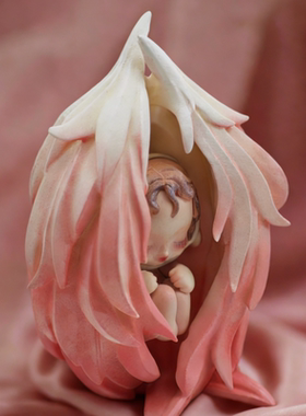 顺丰包邮纯手工泡泡玛特SP天使序列织梦改娃diy盲盒礼物摆件生日