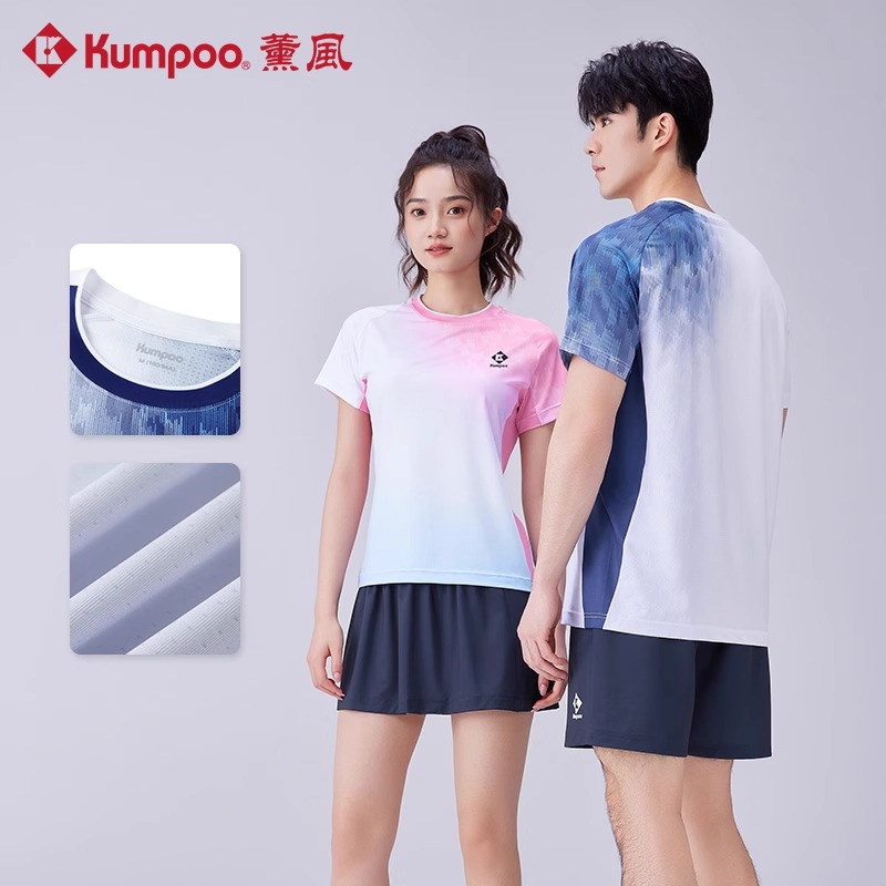薰风羽毛球服男速干大赛服短袖t恤女运动户外休闲服熏风K241-1037