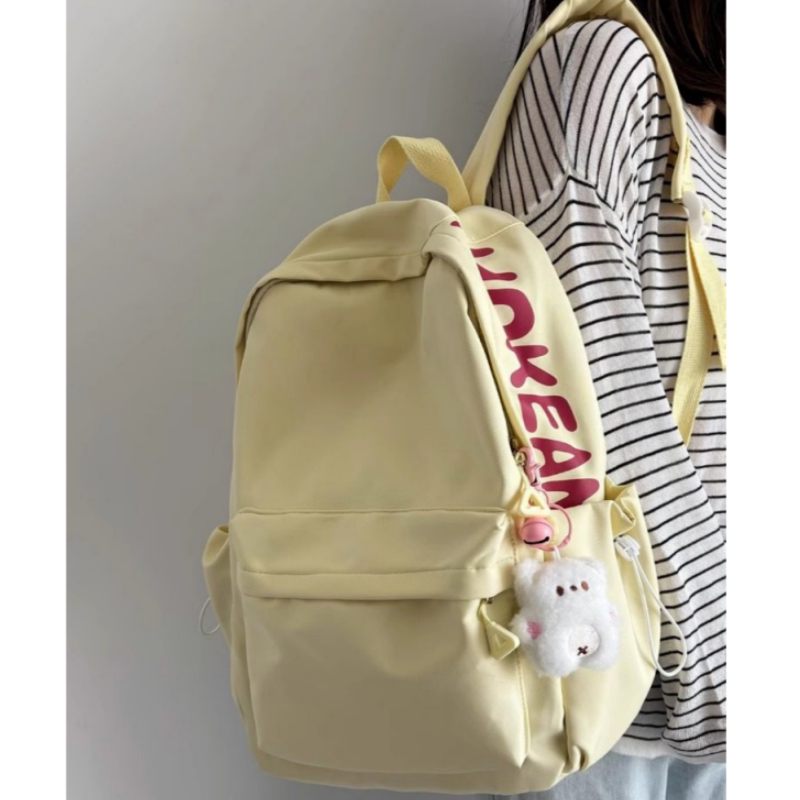 法国ZAMP休闲双肩包女大学生防泼水背包宽背带减负初高中生书包男