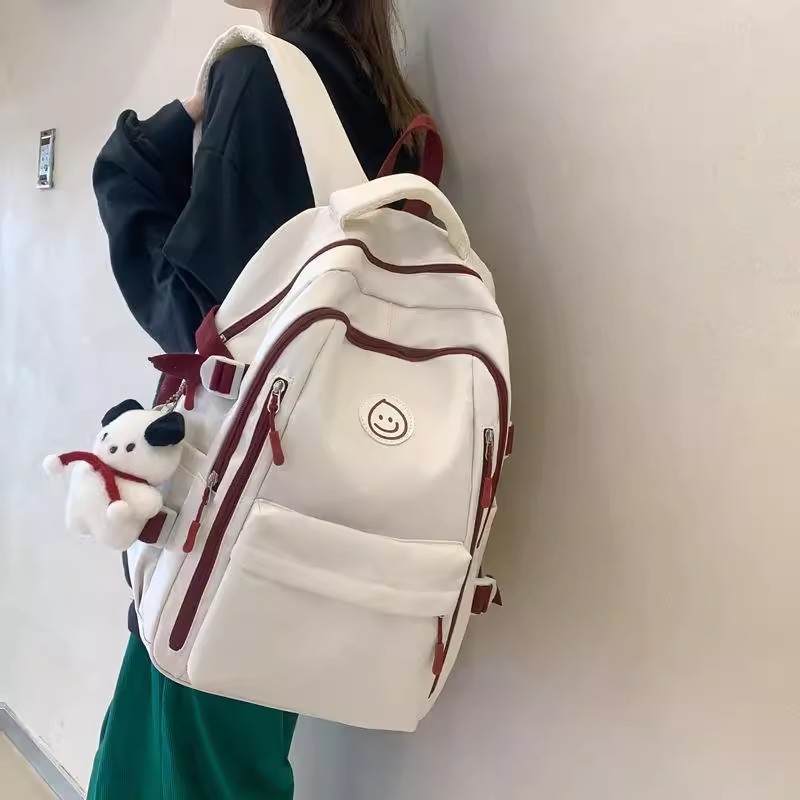德国SUMML书包简约女生初高学生背包双肩包大容量轻便可装电脑