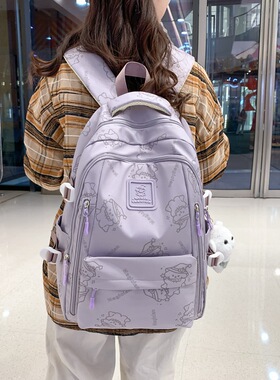 法国正品MK DN~书包女初中高中生大学生百搭大容量减负小众背包