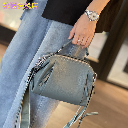 法国专柜正品DUDK女包韩版新款真皮斜挎包时尚纯色单肩手提包包