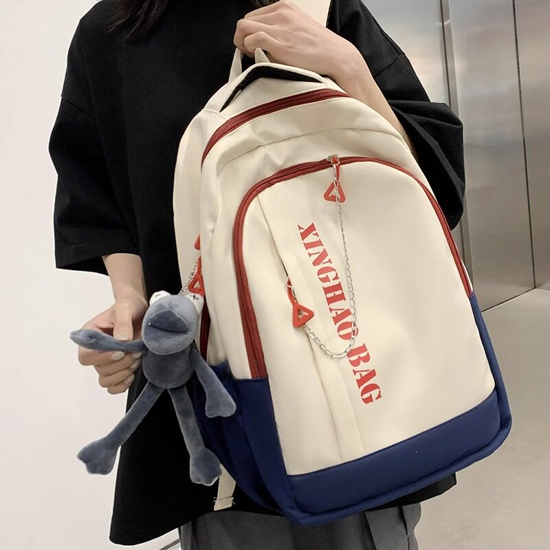 香港正品书包女大学生初中双肩包中学生高颜值大容量电脑背包ins