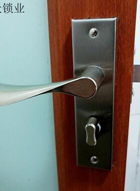 浴室门锁厕所洗手间门锁卫生间厨房门锁无钥匙把手125孔距加厚