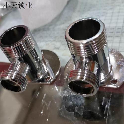 转换水阀固定明装底座全铜6不锈钢淋浴花洒配件4分转304分混接头