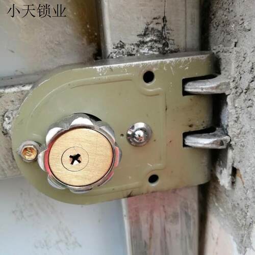 老式铁门推拉门防盗虎齿外装锁