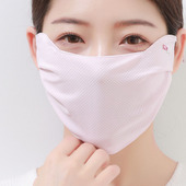 高颜值防紫外线加大冰丝2025遮全脸 防晒透气新款 夏季 口罩女薄款