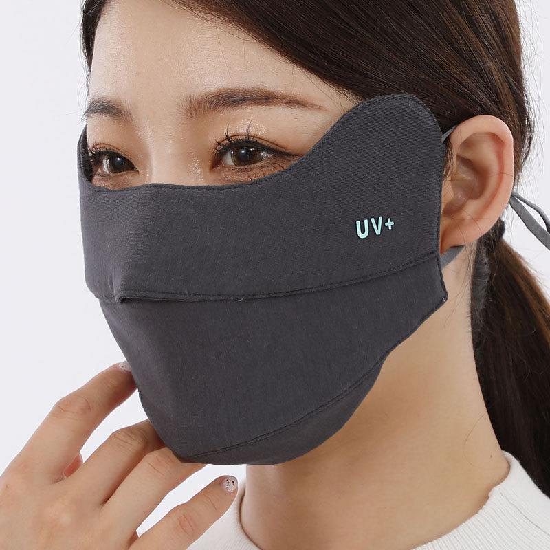 秋冬季保暖口罩女防寒透气骑车开口加厚加大纯棉面罩冬天女性时尚