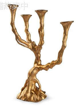 设计师客餐厅多头蜡烛台创意样板间别墅展厅轻奢时尚烛台装饰摆件