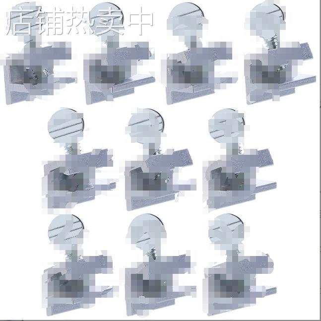 新款圆柄银色不锈钢窗锁免打孔门窗锁 推拉门锁防护安全防盗限位