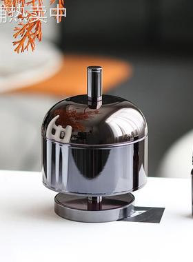 轻奢现代香薰瓶摆件卧室梳妆台饰品收纳储物罐样板间创意家居摆设