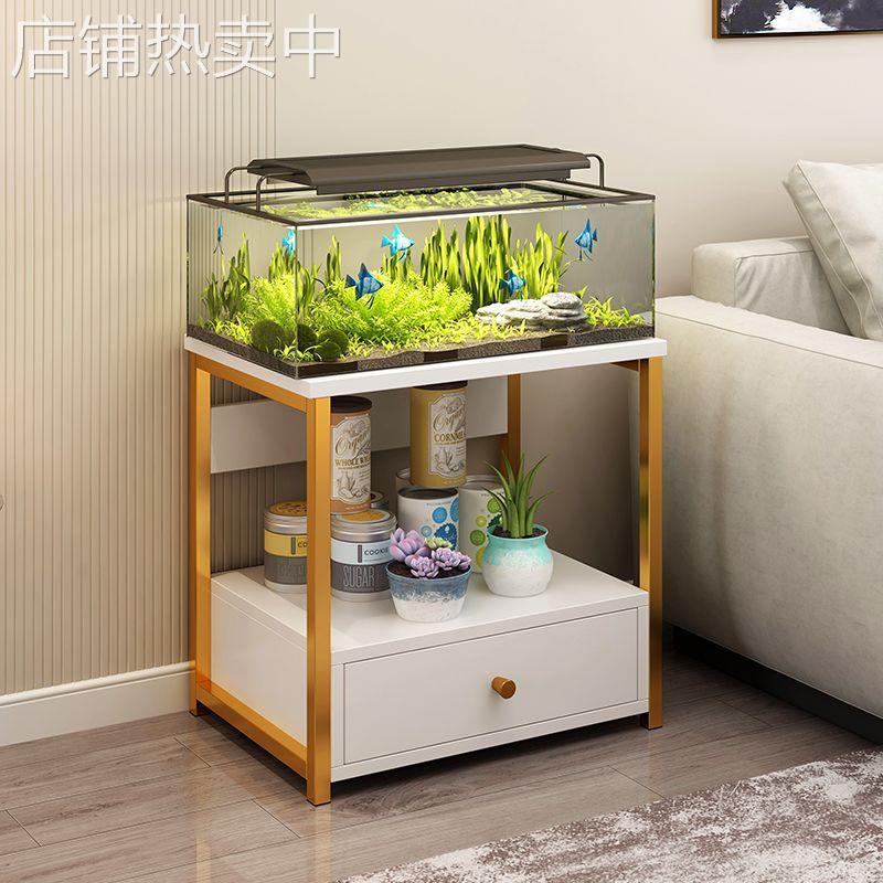 XN鱼缸架子鱼缸小型家用底柜金属铁艺水簇箱底架床头小桌子置物架