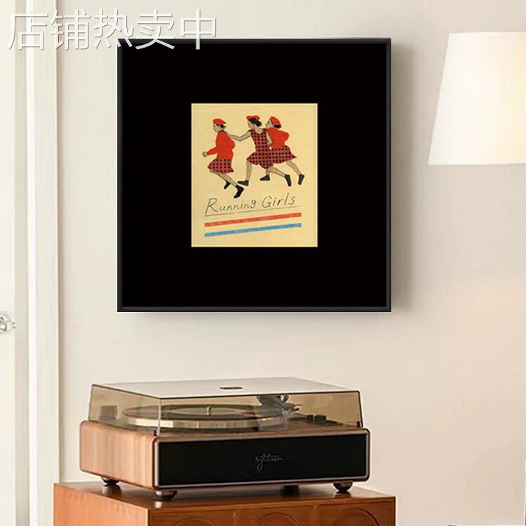 中古风装饰画人物挂画小众玄关沙发背景墙床头边柜摆画墙上壁画