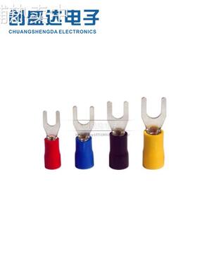 红色1000只 SV2-4接线端子1.5平方Y型1-3U型 线叉形端子叉子