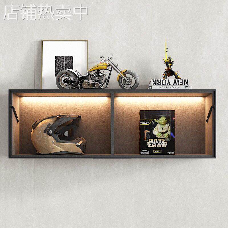 手吊柜墙壁柜厨房阳台下挂架客厅浴室墙上玻璃书柜玩具置物架子